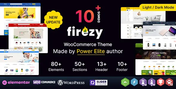Firezy WP - Elementor Multi-purpose WooCommerce Theme 3.2.0 GPL License