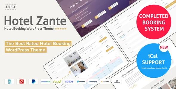 Hotel Theme Zante | Zante Hotel WordPress Theme – 1.3.5.4 WP GPL License